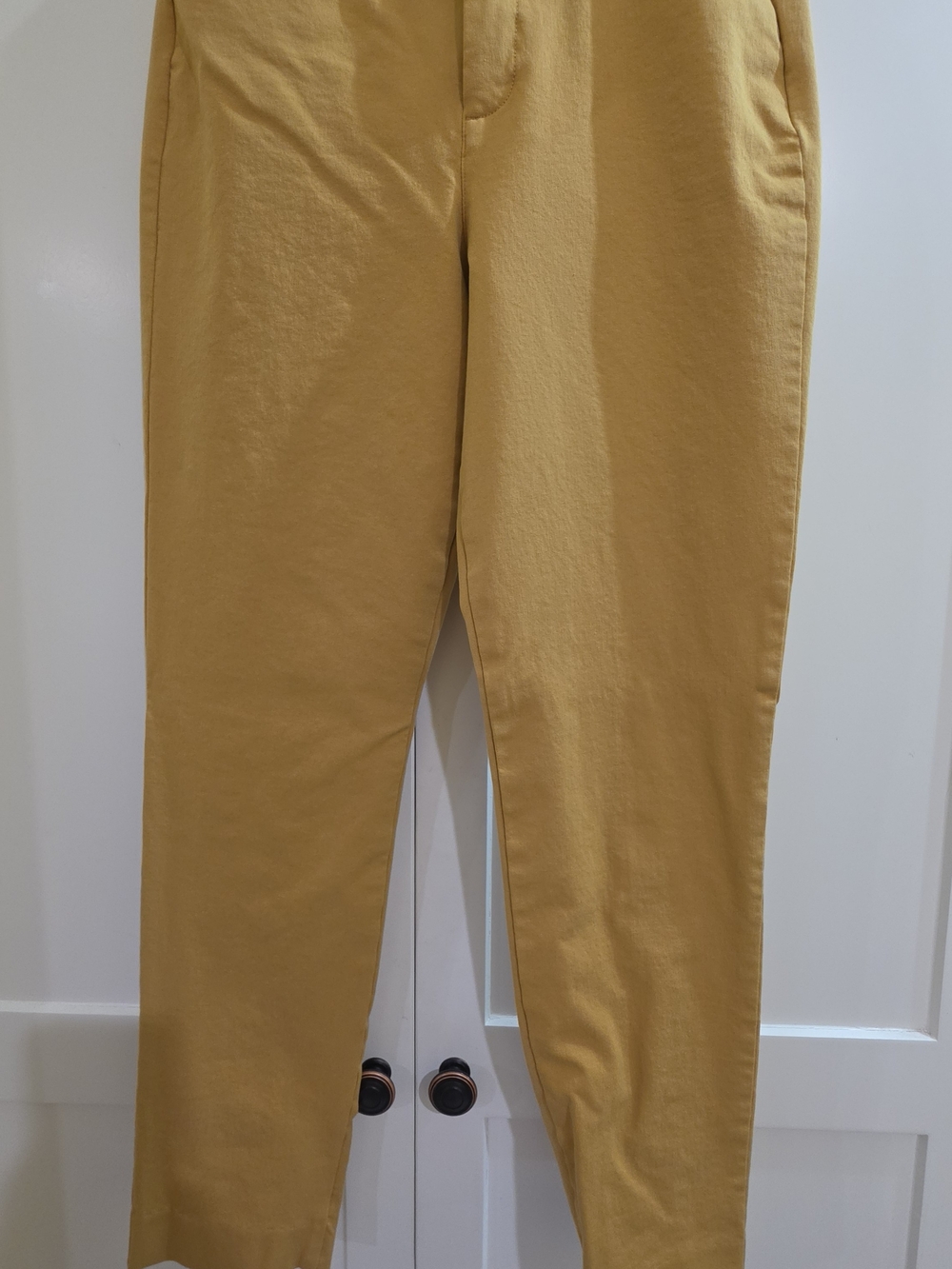 Women's Straight-Leg Casual Pants in Mustard